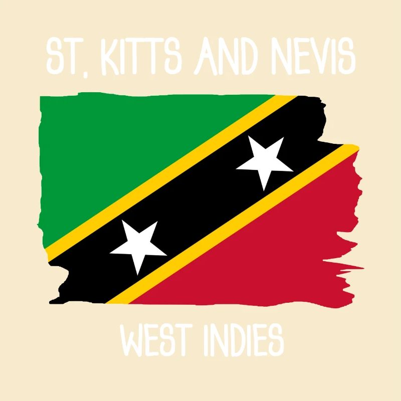 Drapeau de Saint-Kitts-et-Nevis - Antilles - Caraïbes