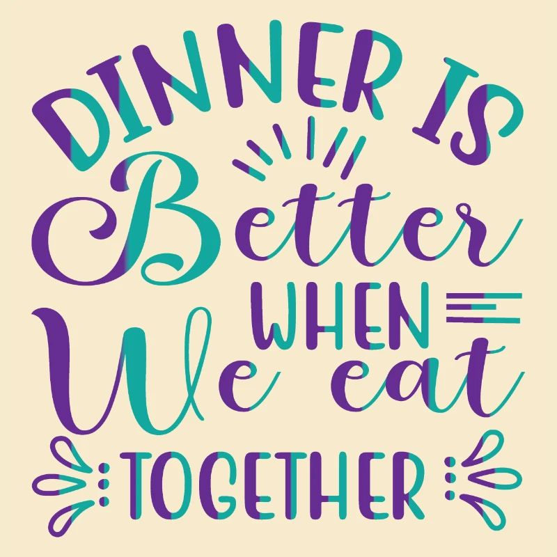 We eat together