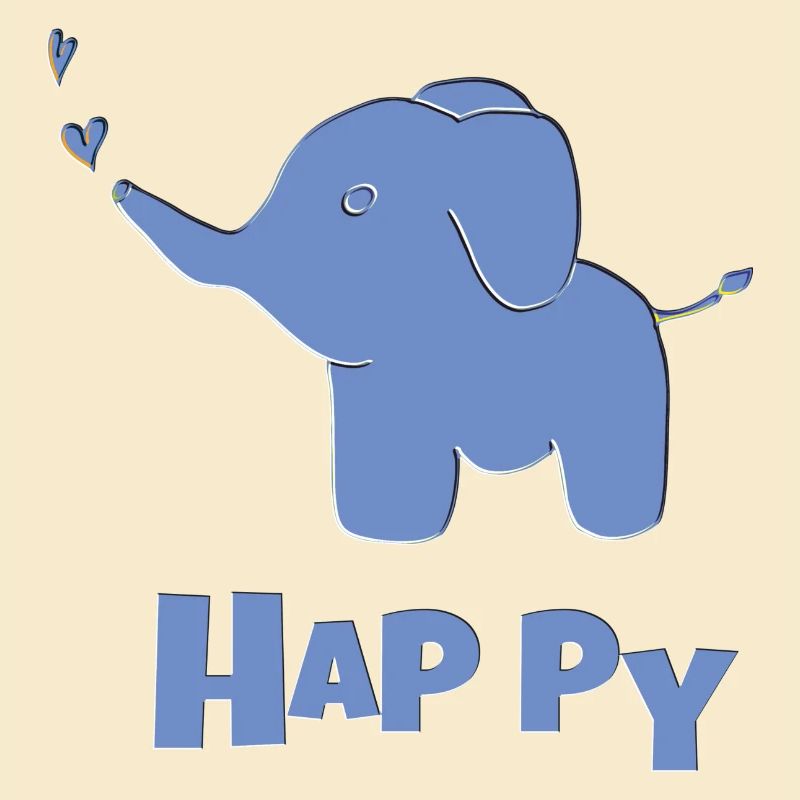 Éléphant Heureux
