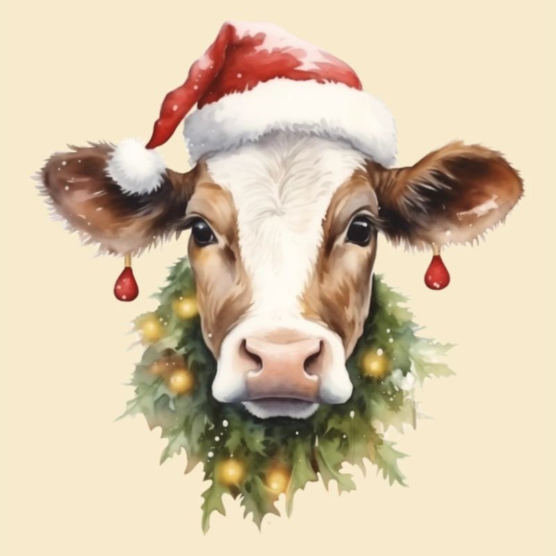 Weihnachtskuh