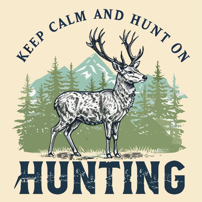 Conception majestueuse de chasse au cerf