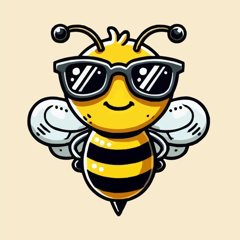 biene comic sonnenbrille