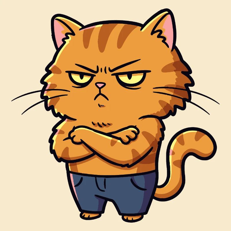 Irritated Cat