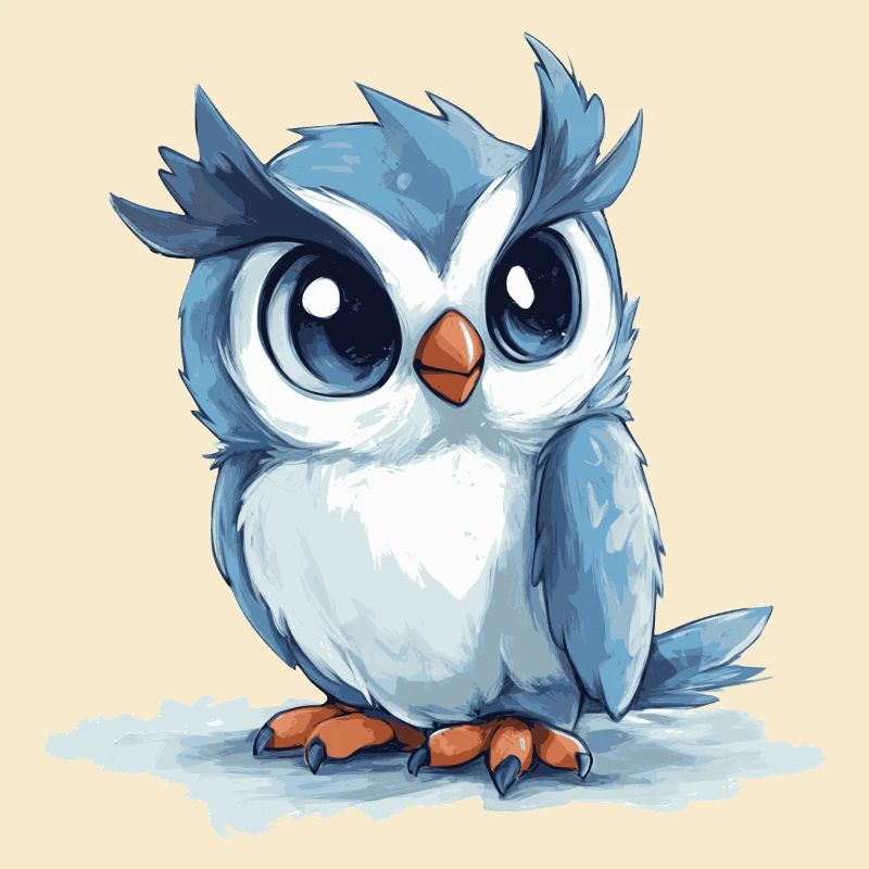 blaue Eule