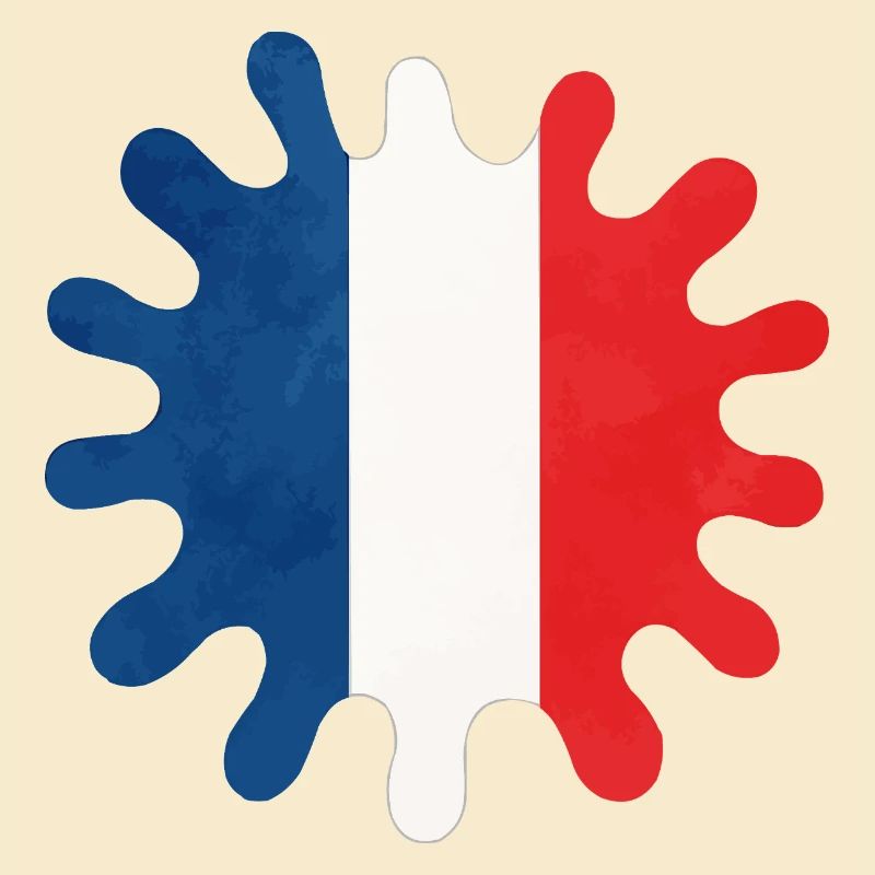 frankreich farbklecks