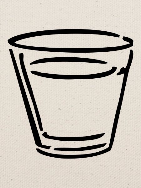 Whiskey glass 1farb