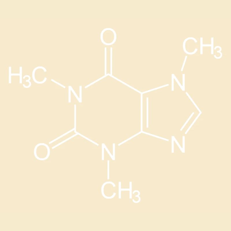 Caffeine Molecule (Coffee or Tea)