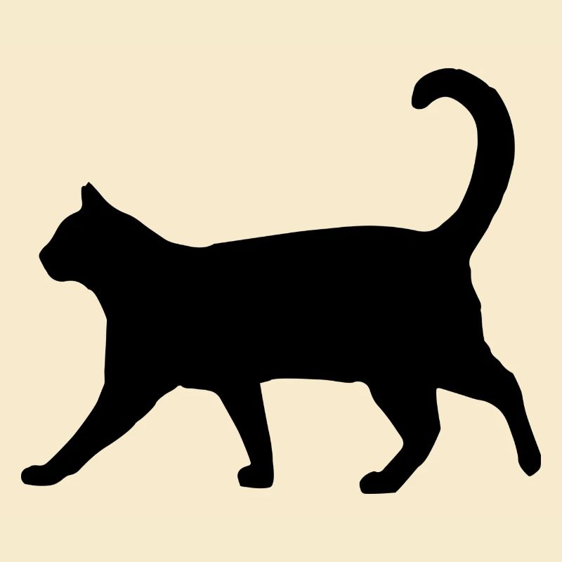 Silhouette de chat classique