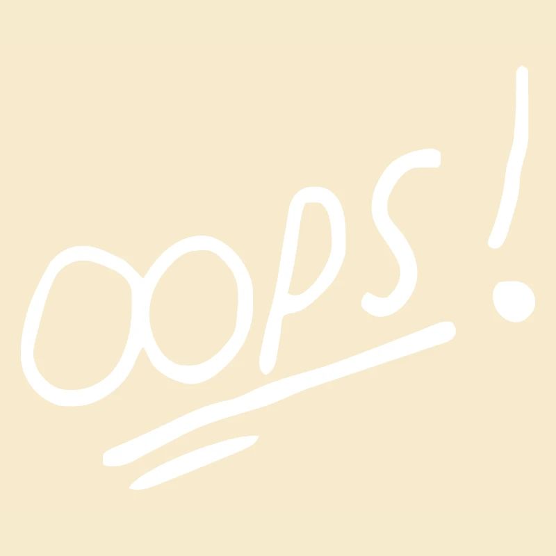 Vibrant Oops Handwritten Text Design