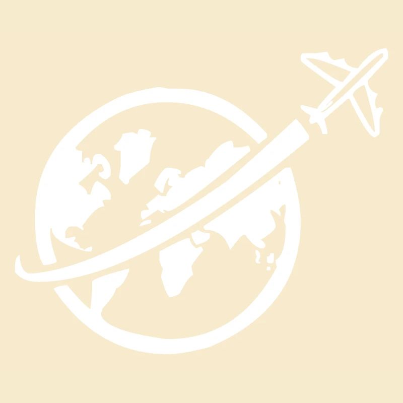 Avion avec globe-globe