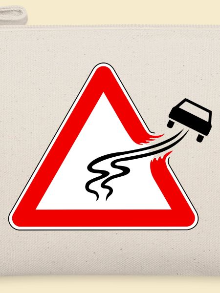 Verkehrszeichen Schleudergefahr, slippery road