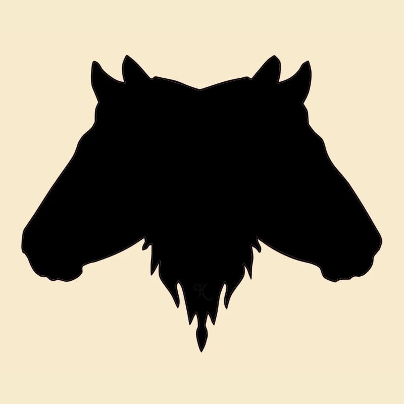 Doppelkopf schwarz