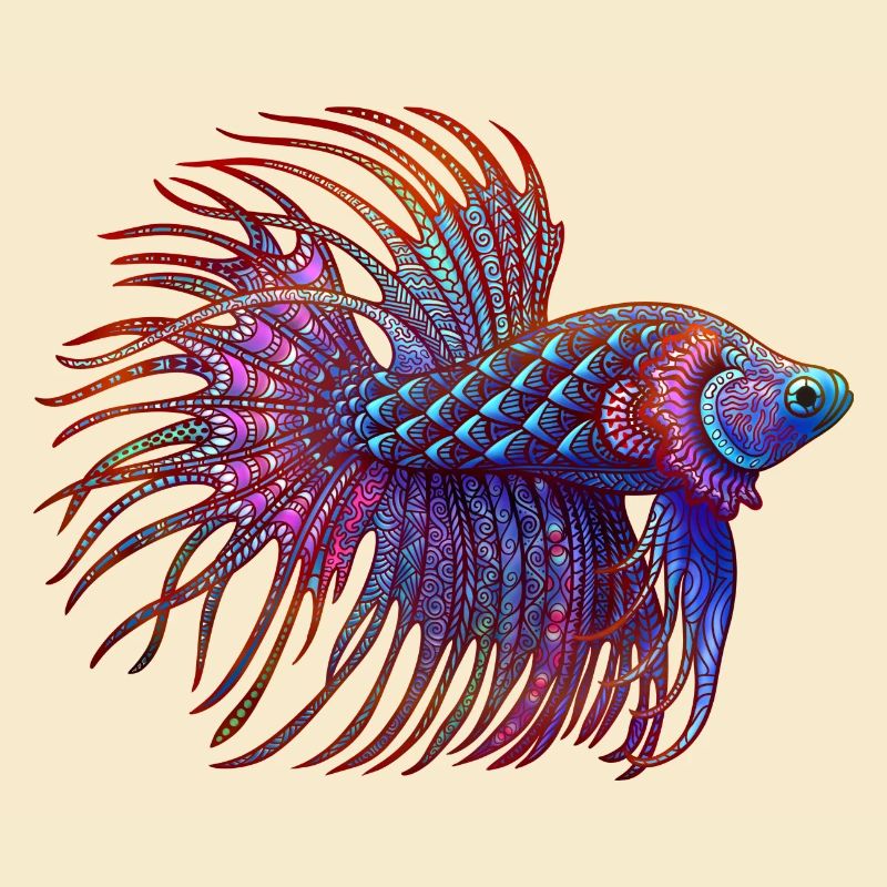 Couleur Betta Zentangle