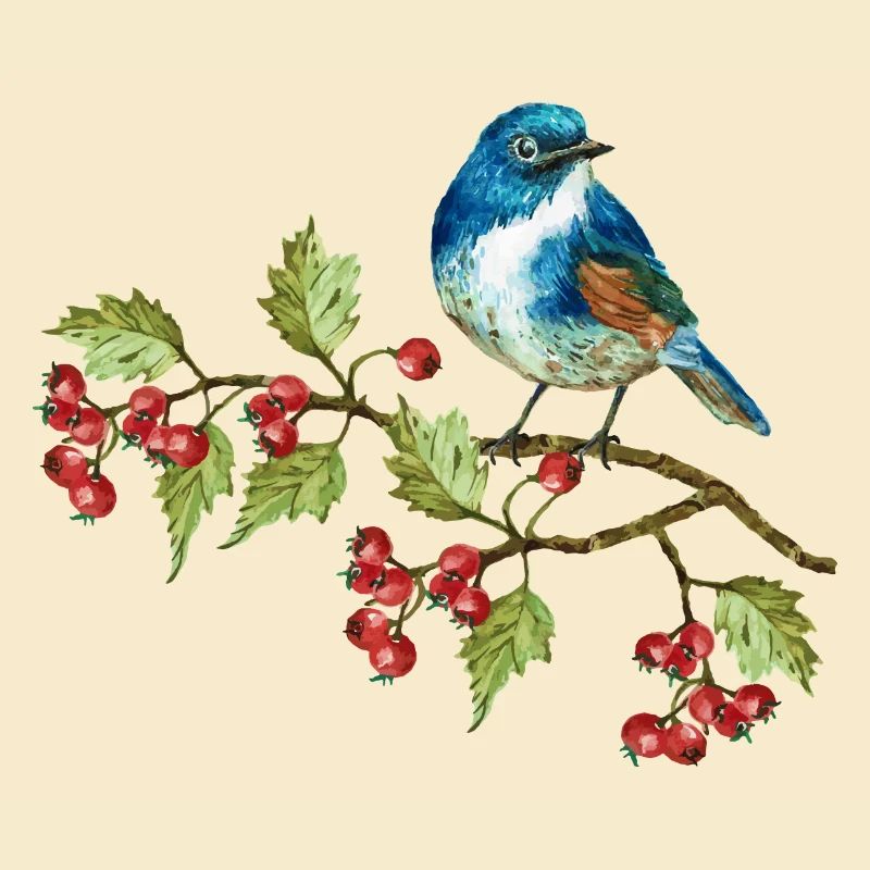 Bunter Vogel