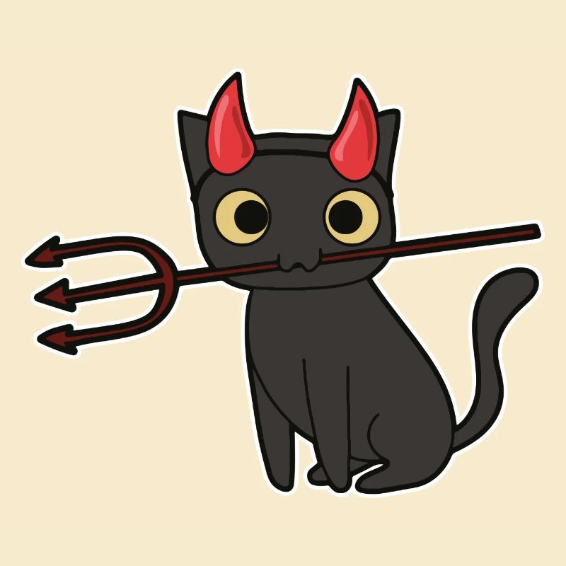 Cat Devil Halloween