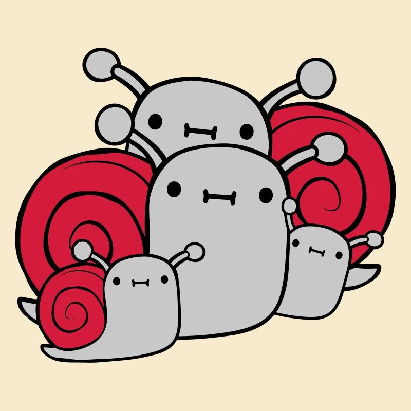 Eltern Kinder Schnecken