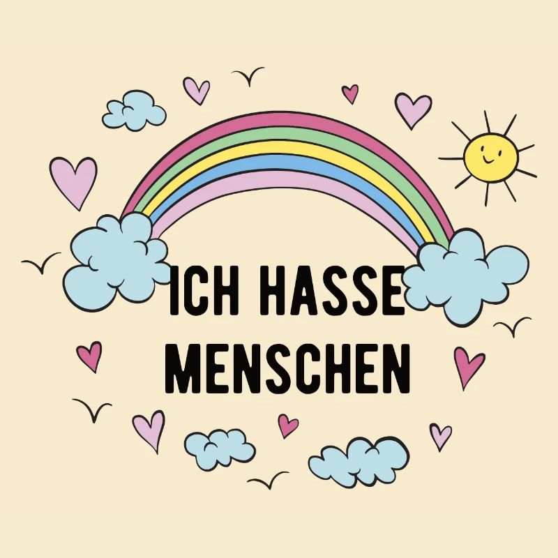 ich hasse menschen regenbogen
