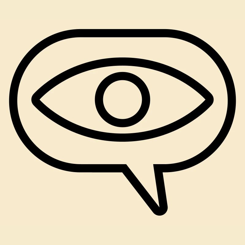 Visual Vision Eye Speech Bubble