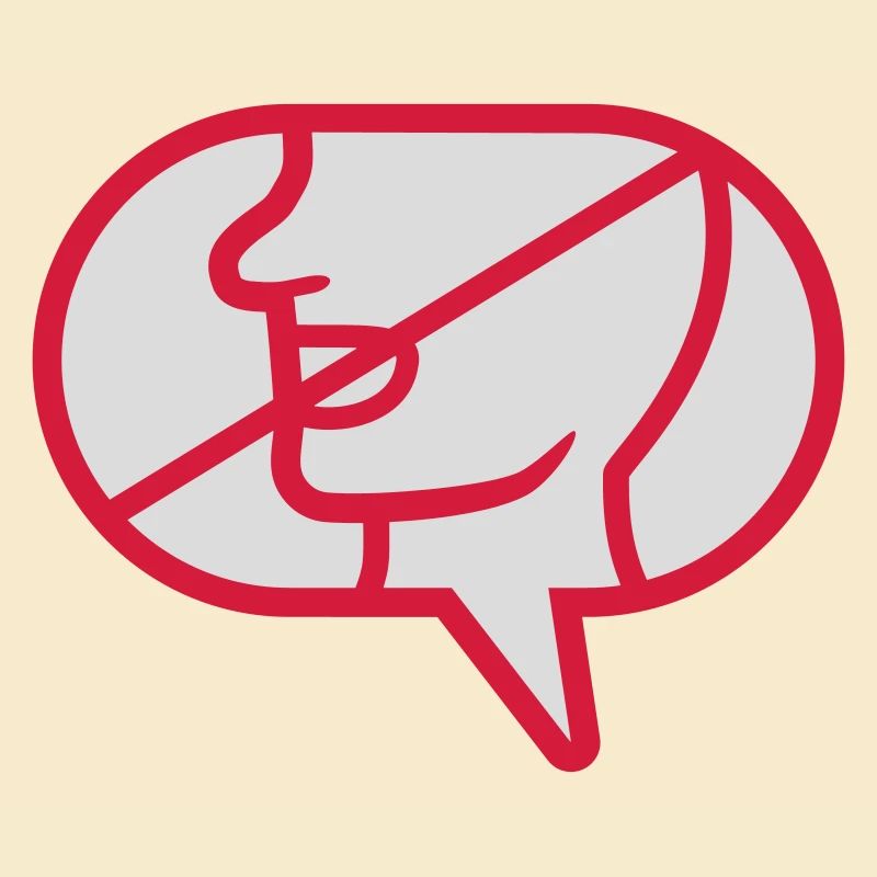 Do not communicate icon speech bubble