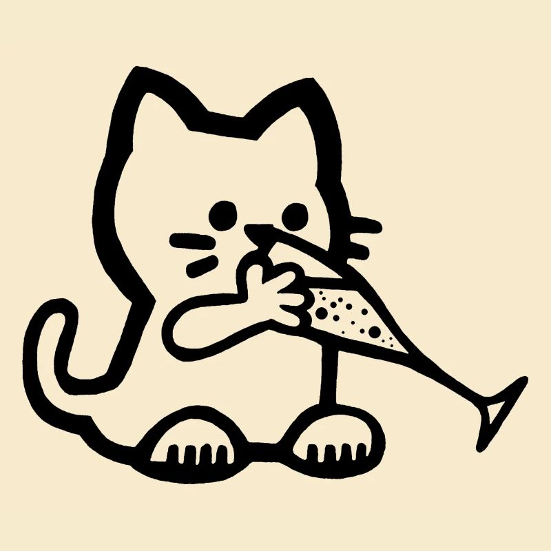 Le chaton a soif