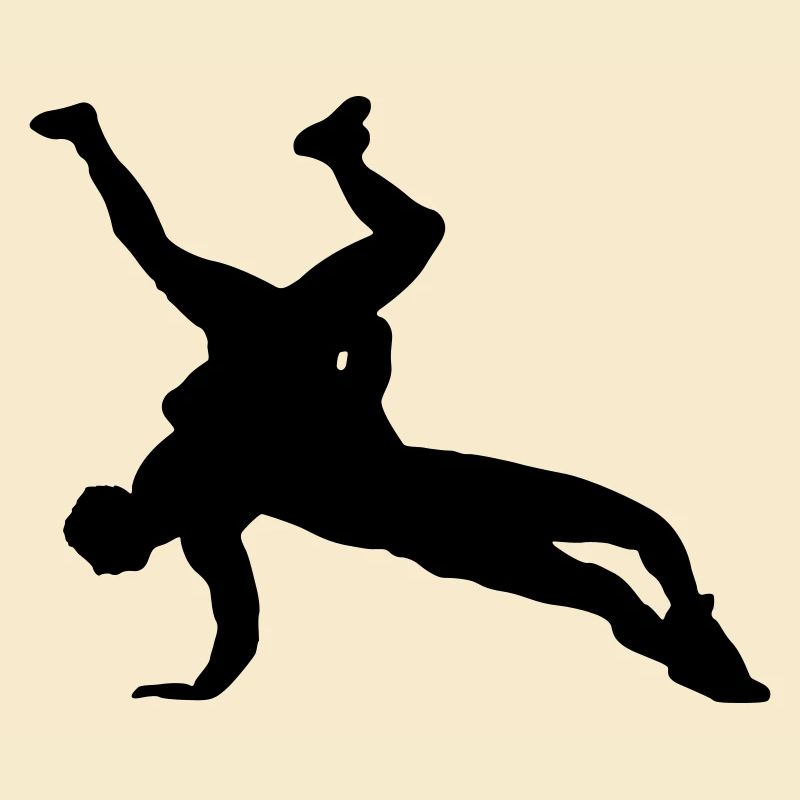 Conception de silhouette de lutte