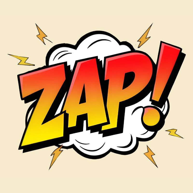 ZAP! - A Dynamic Comic Book Exclamation