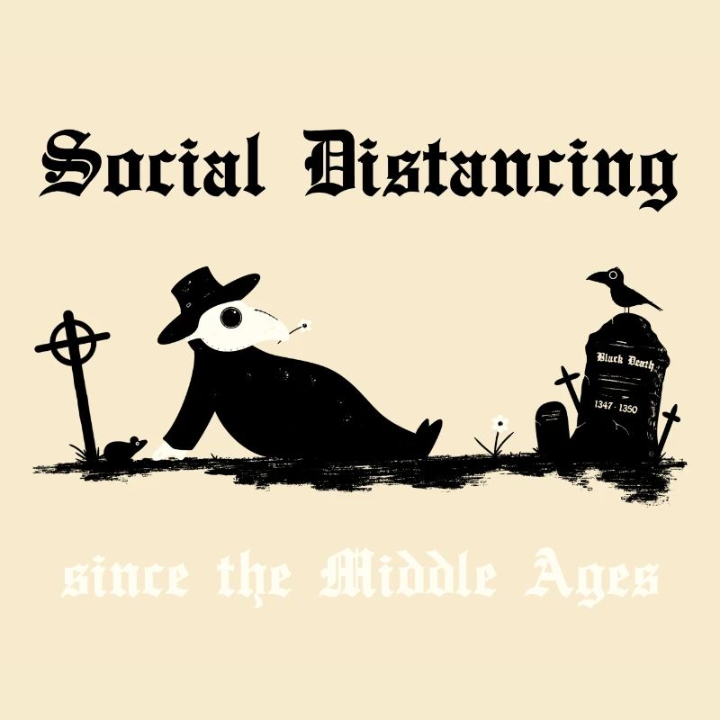 Peste noire Distanciation sociale