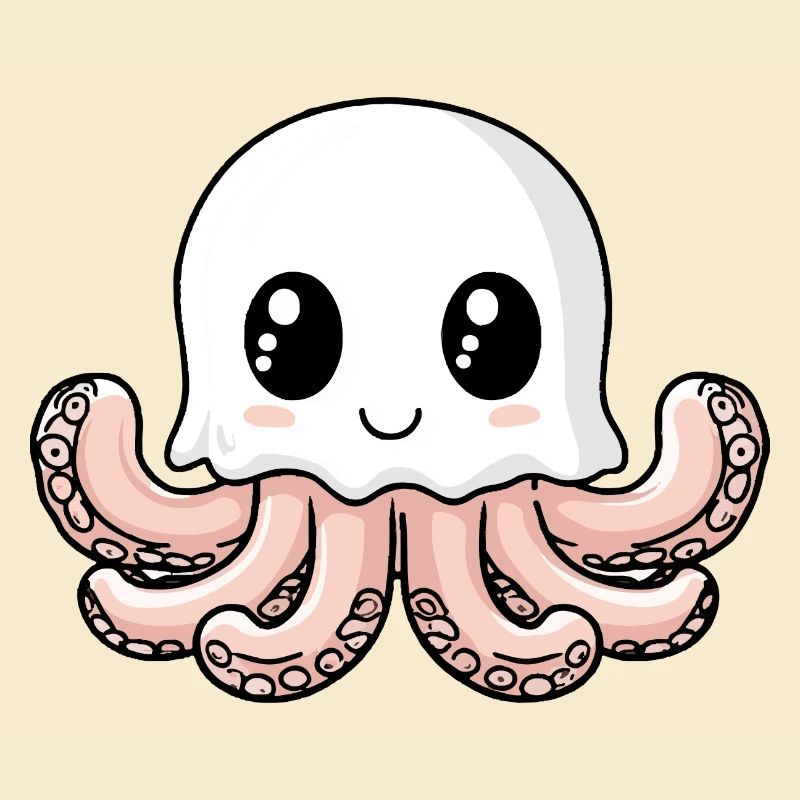 Oktopus Halloween Comic Geist