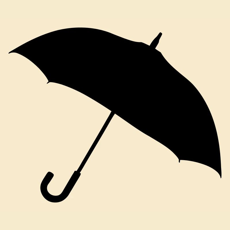 Klassische Regenschirm-Silhouette