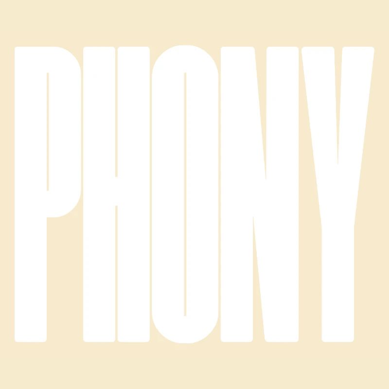 Phony - Bold typographical design
