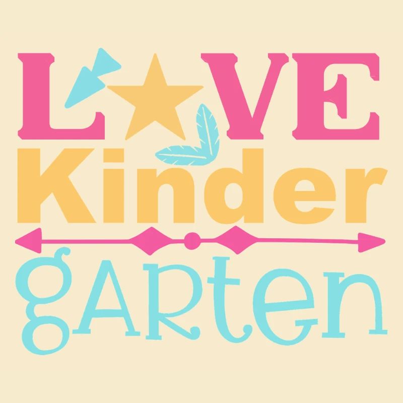 Liebe Kindergarten - Stern und Pfeil