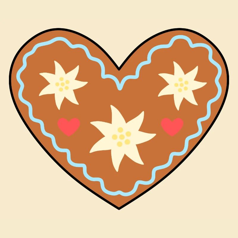 Frosted Heart Lebkuchen Design