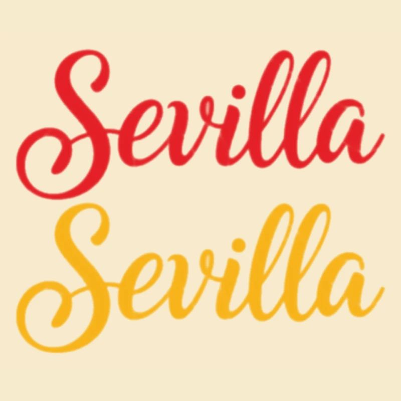 Sevilla Script Duo Rot Gelb Retro