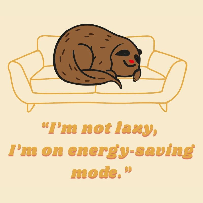 Sloth Energiespar-Lounge-Tee