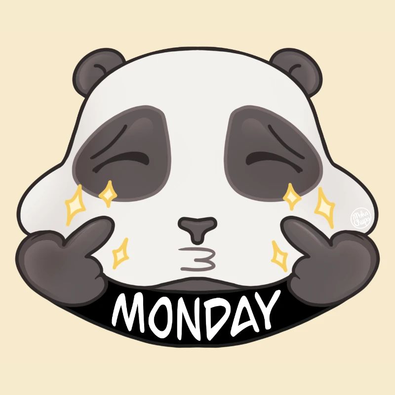 Panda Monday Cartoon Sparkle