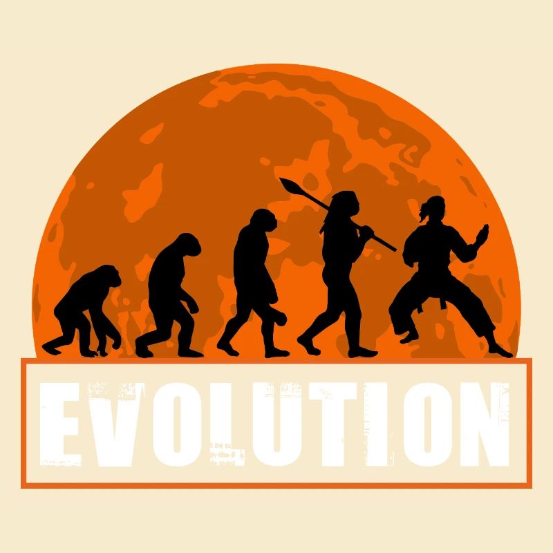 Évolution de l’homme Karaté Entraîneur de dojo d’arts martiaux