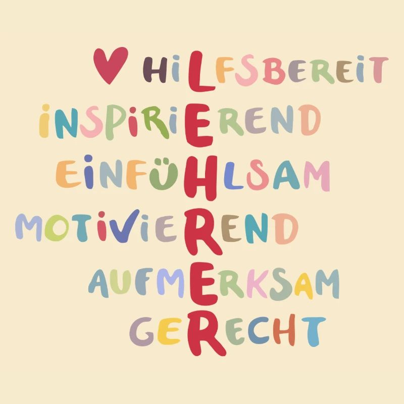 Farbenfrohe Werte Collage – Hilfsbereit