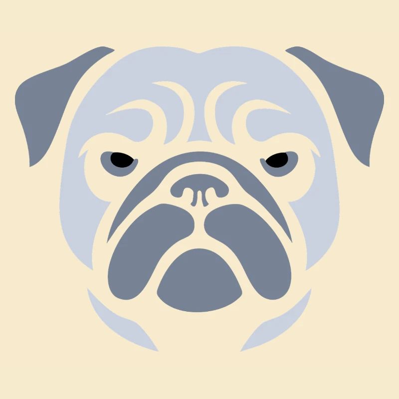 Mops , Hundekopf