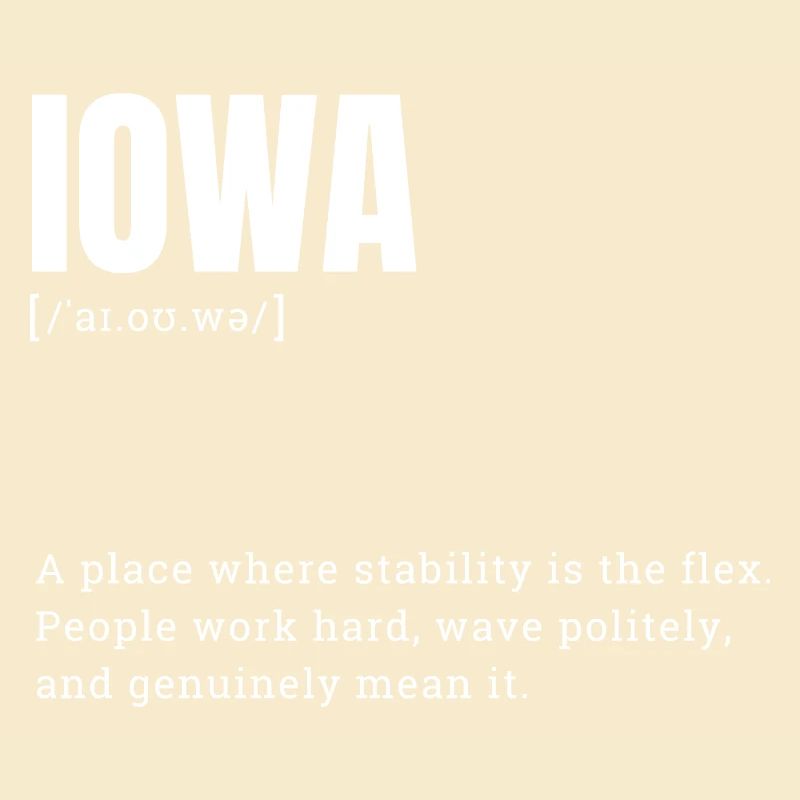 Iowa Bold Typography Statement