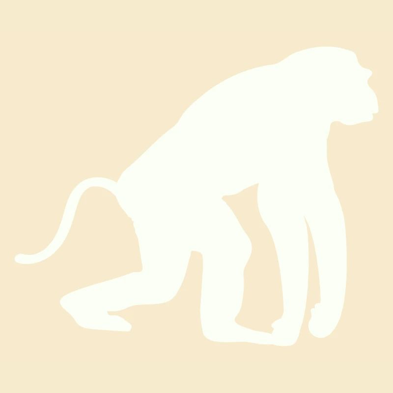 Silhouette de singe