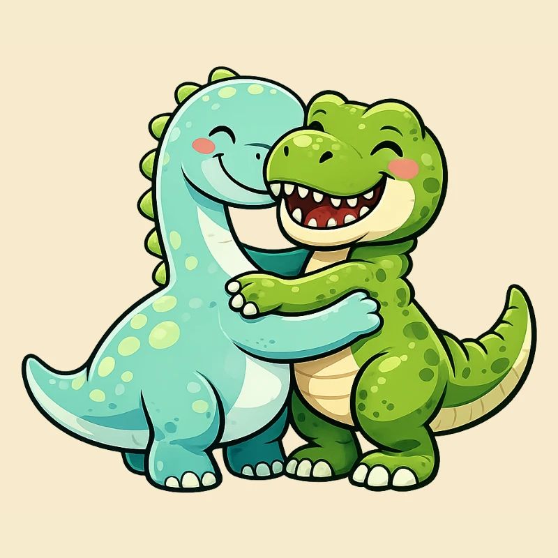 Cuddly dinosaurs