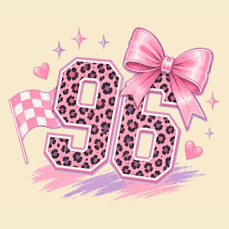 Leopard Pink 96 Glitzer