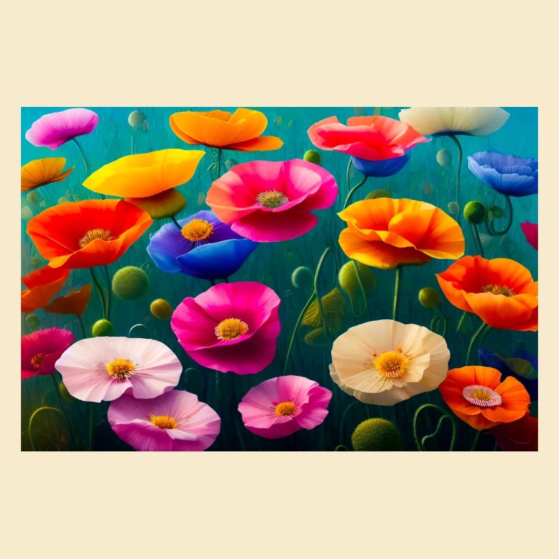 Mohnblumen, digitale Malerei