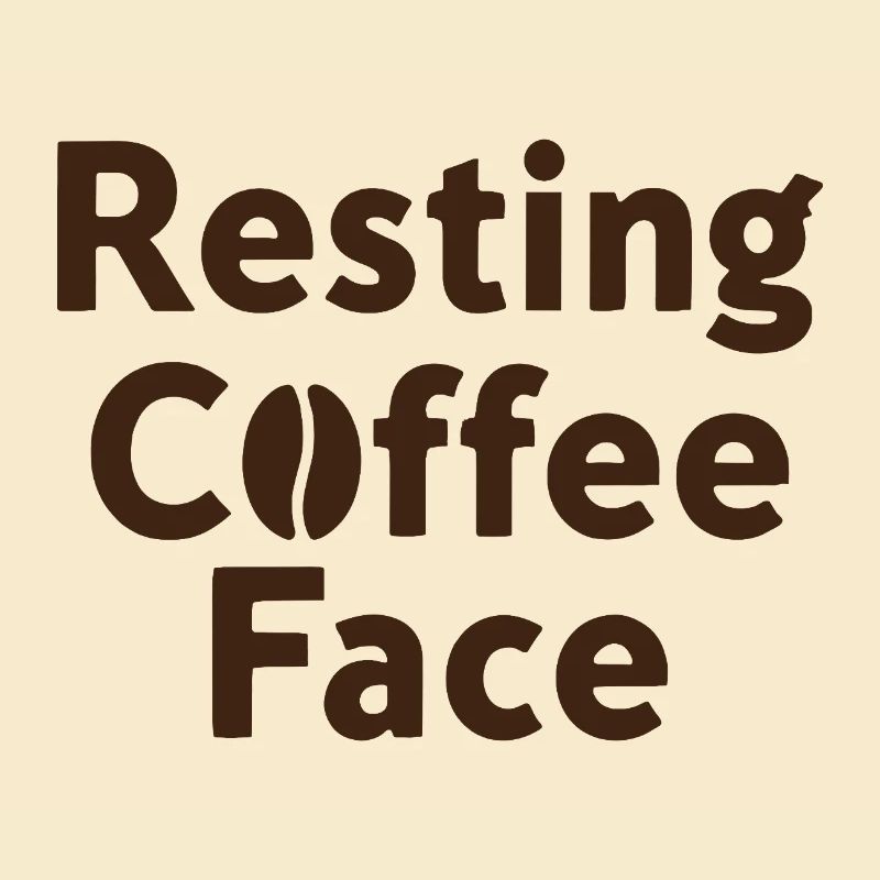 Resting Coffee Face Kaffeeliebe