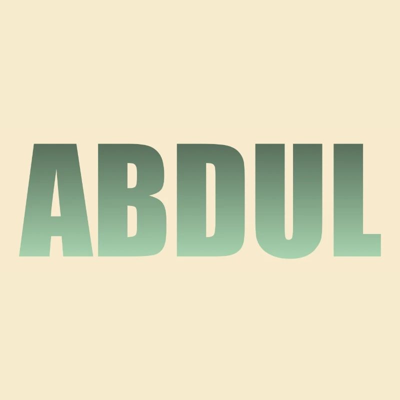 First name: Abdul - green gradient