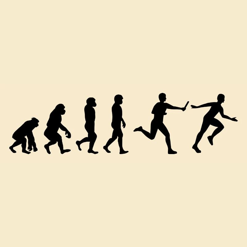Relay race run athlete track & field Evolution