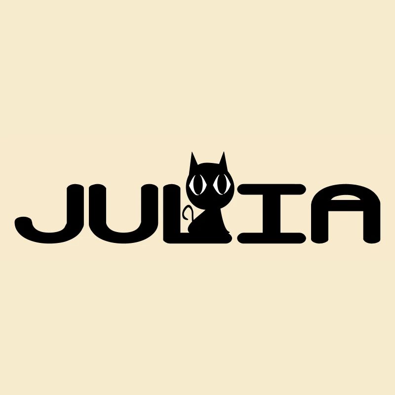 Julia mit schwarzer Katze