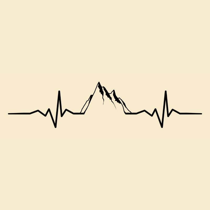 mountain cardiogram symbol