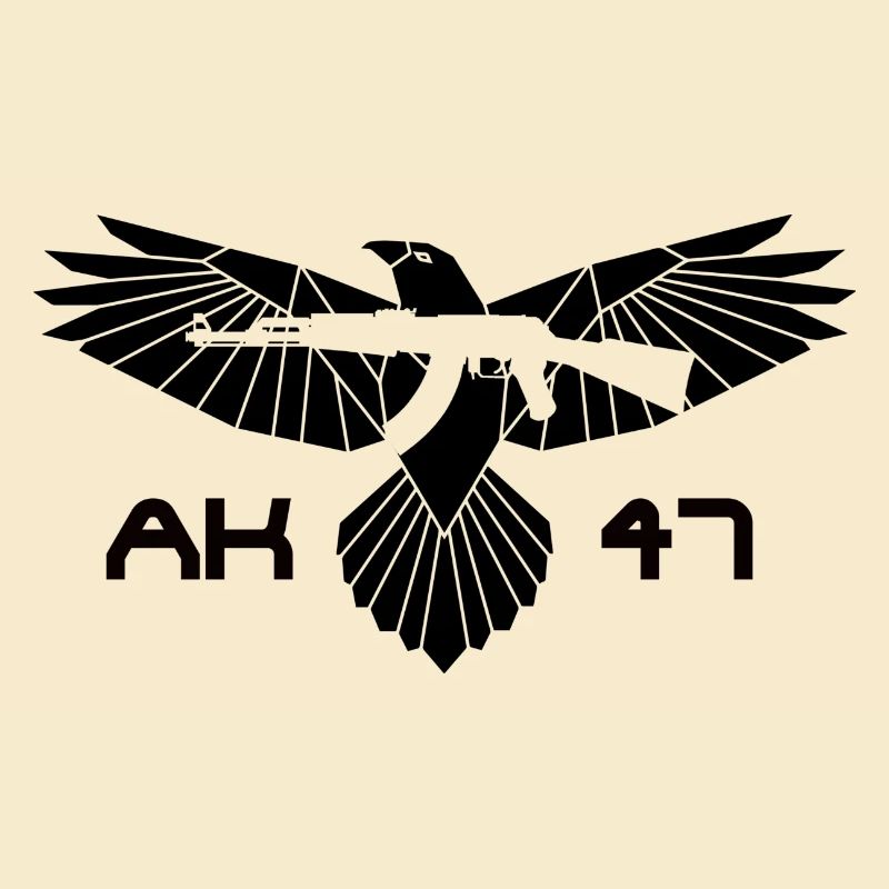 Eagle with Kalashnikov - AK 47 eagle