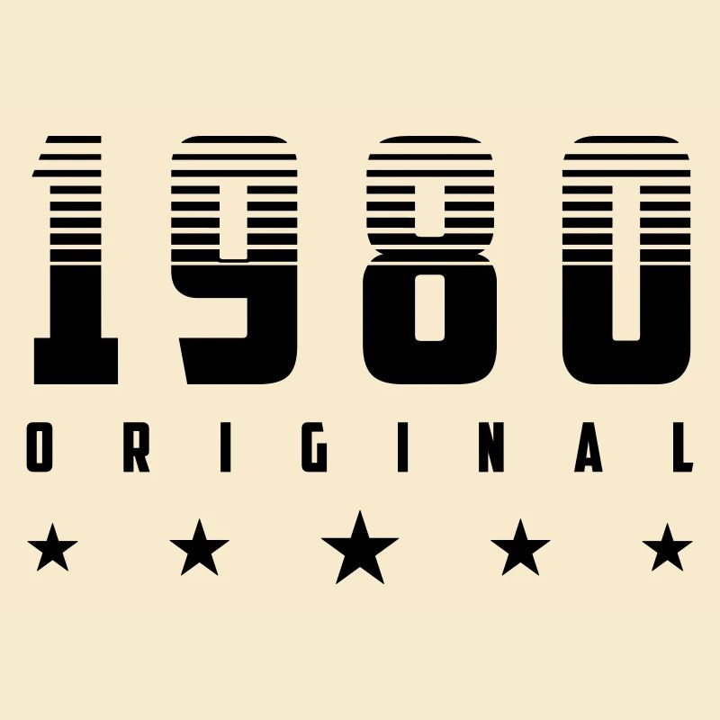 Original 1980 Année de naissance | Couleur modifiable